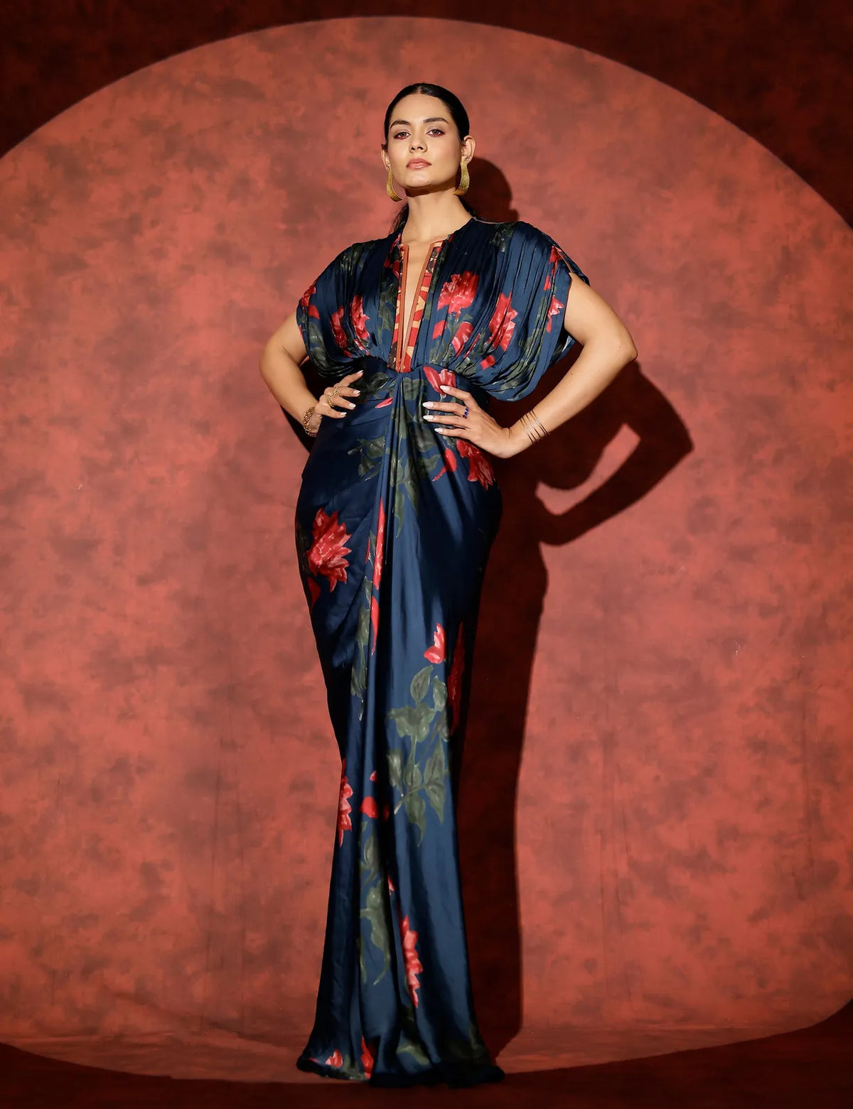 neelam kaftan gown with front zipper, image 3