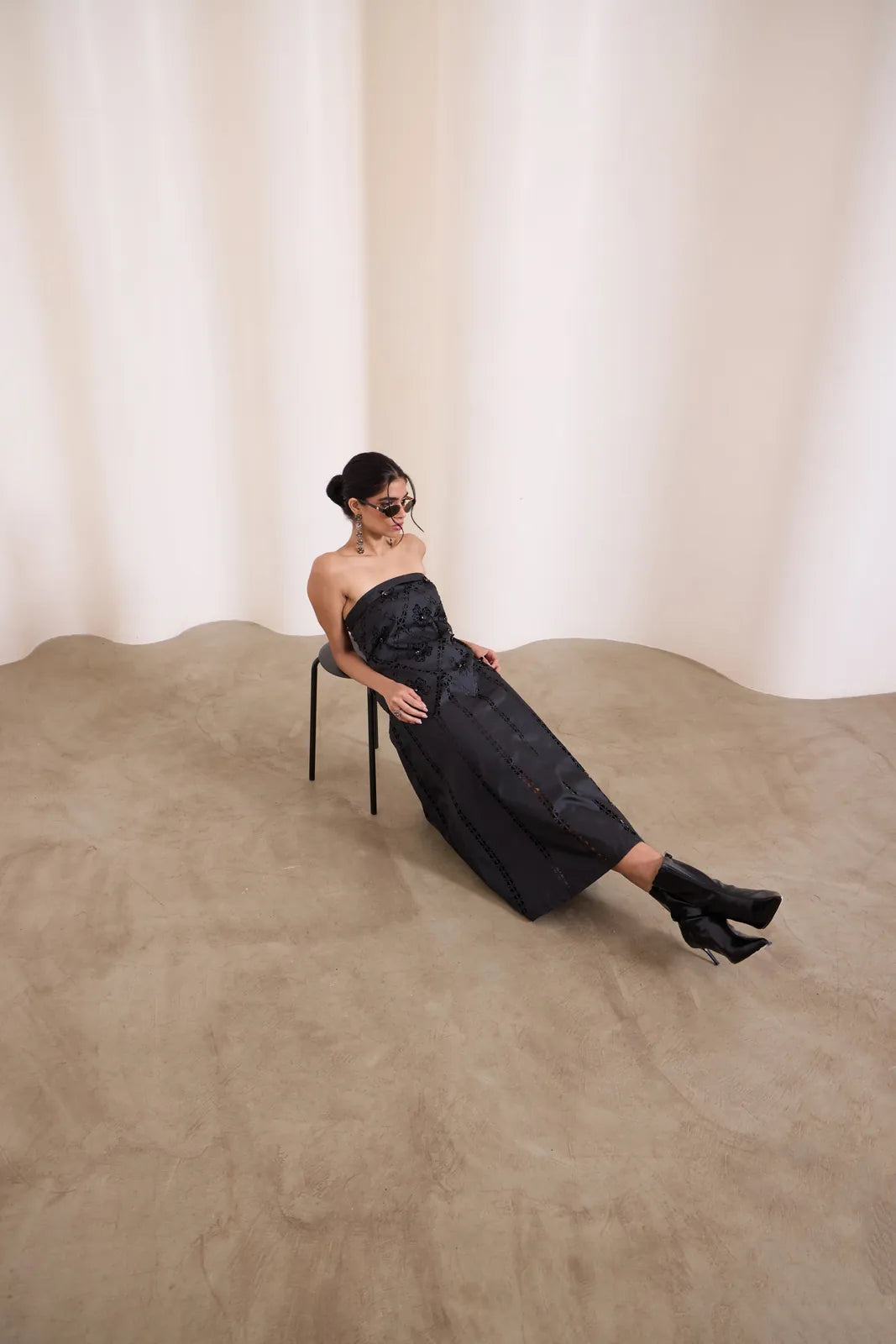 noir art-cut tube dress, image 5