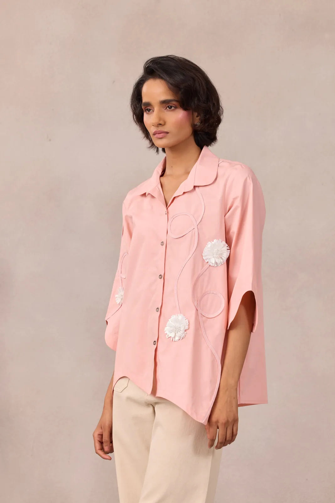 olive applique shirt, image 2