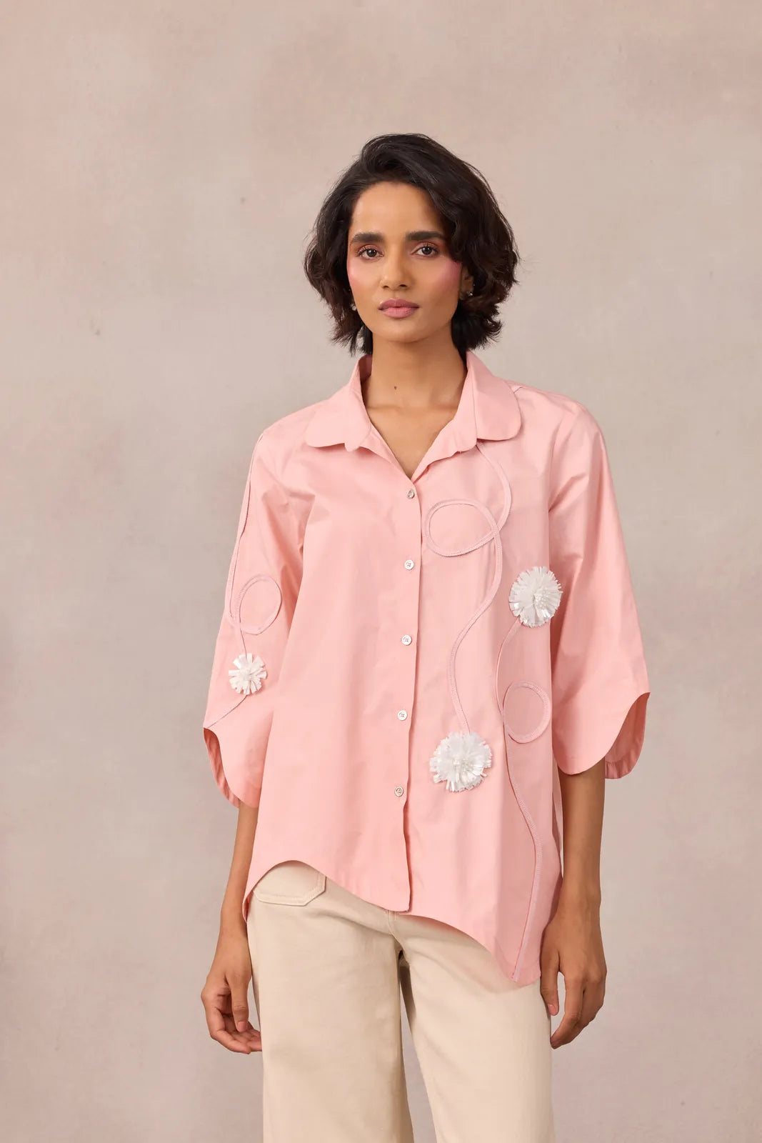 olive applique shirt, image 4