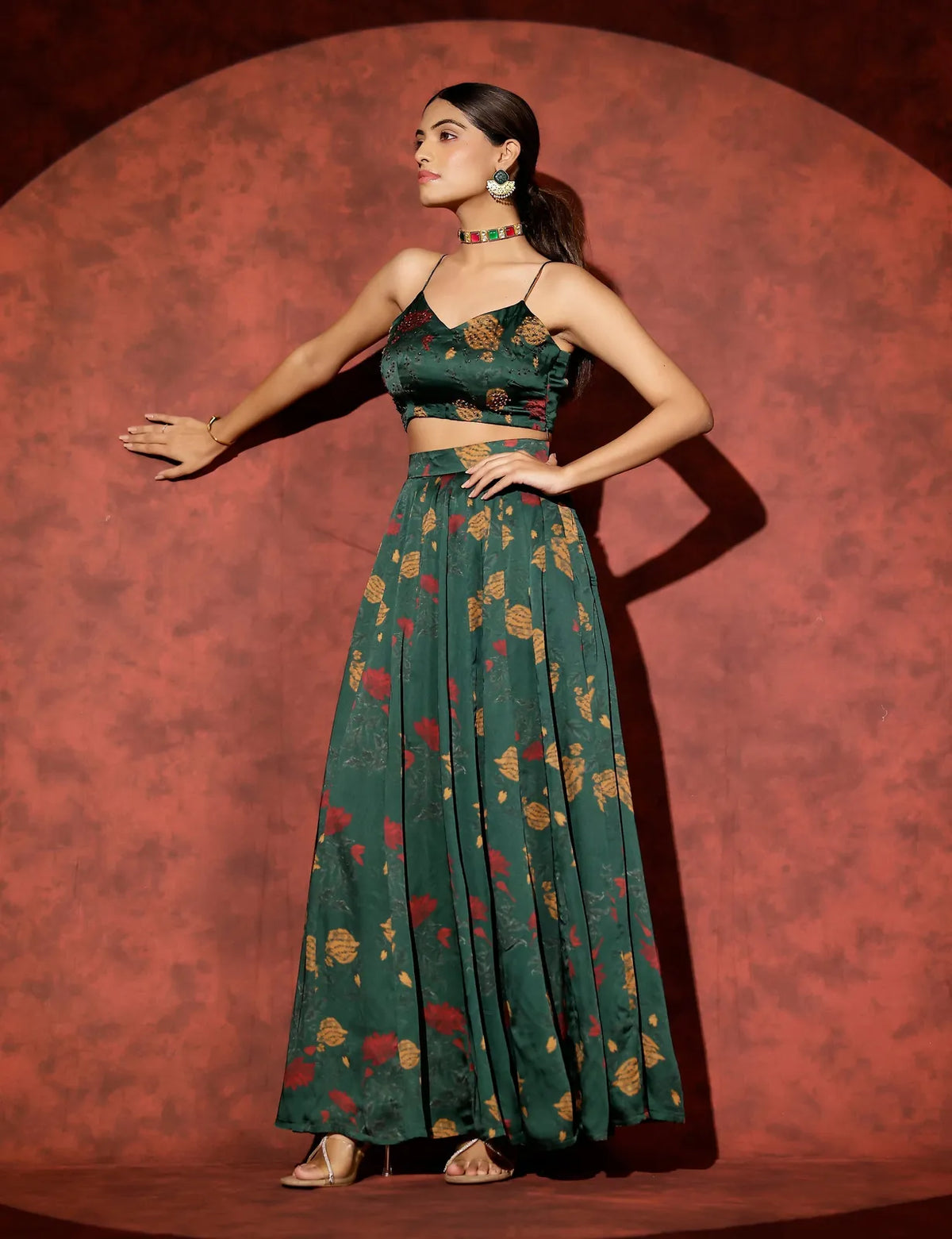 panna skirt set paired with sona shirt, image 5