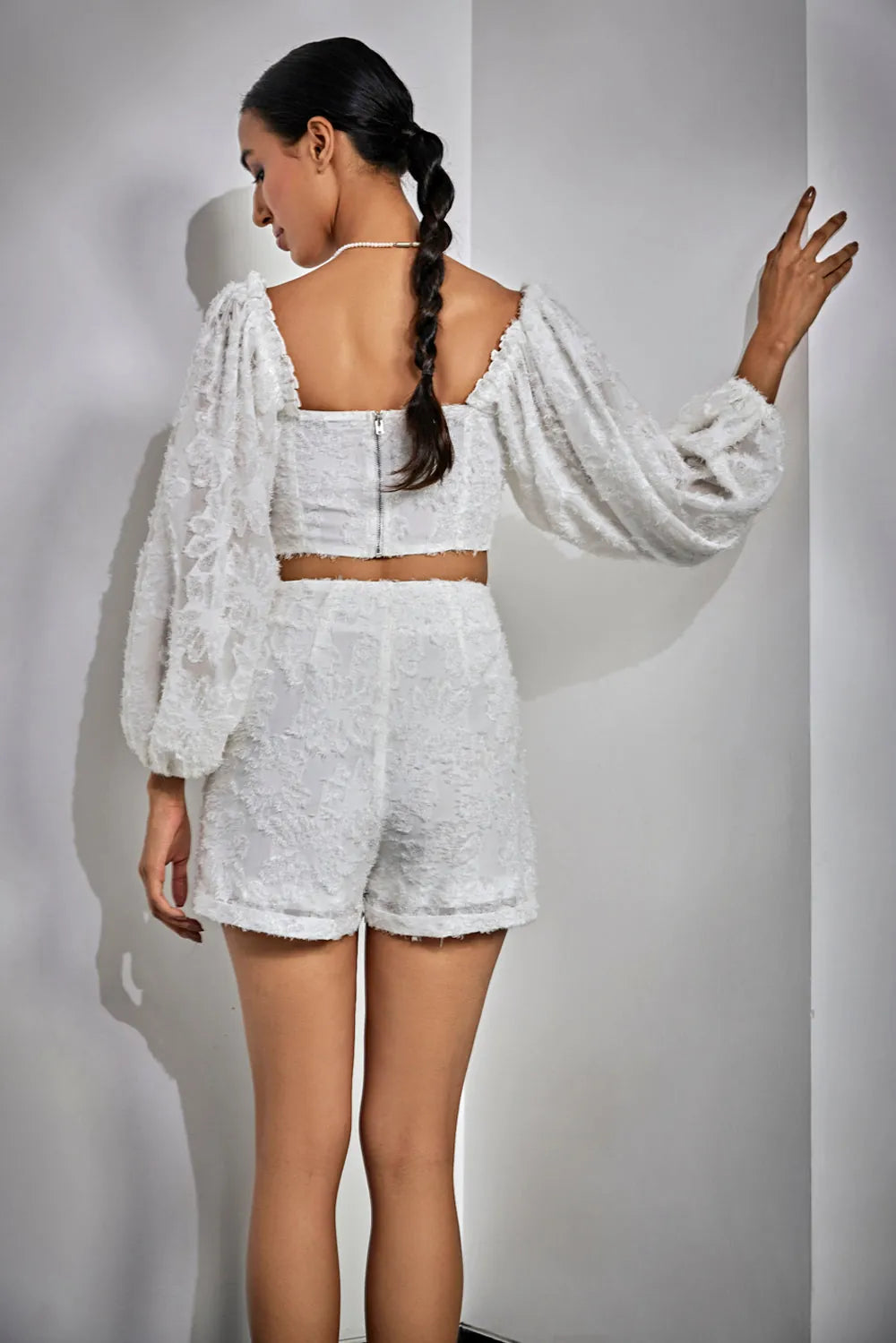 pearl embellished top & short set, image 5