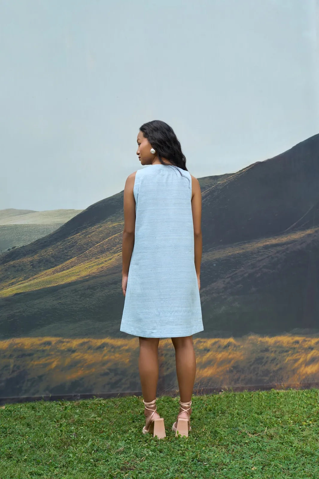 petal sleeveless dress, image 4