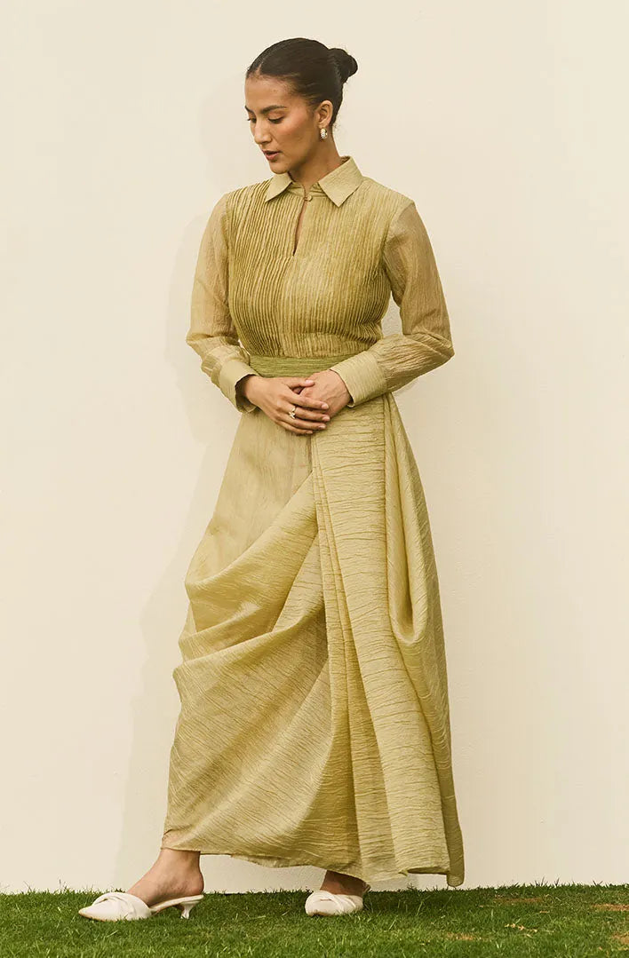 pleated meadow dress, image 4