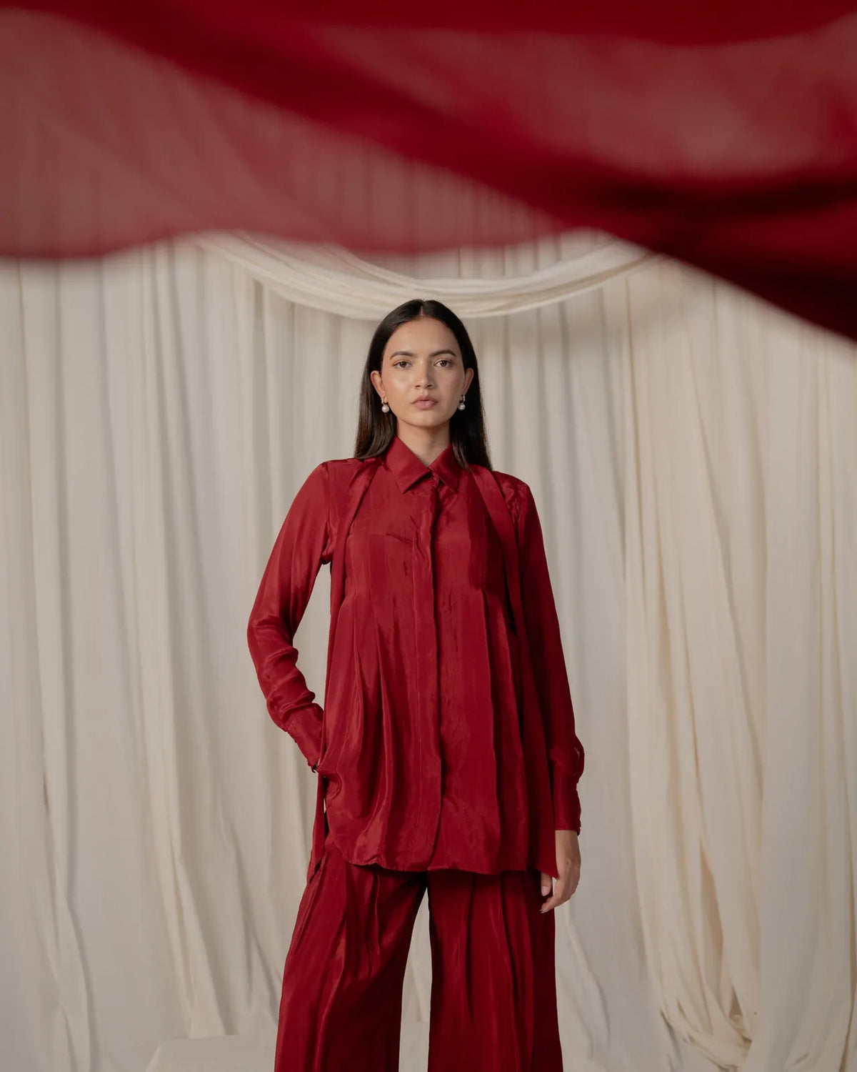 pleated shirt co-ord, image 10