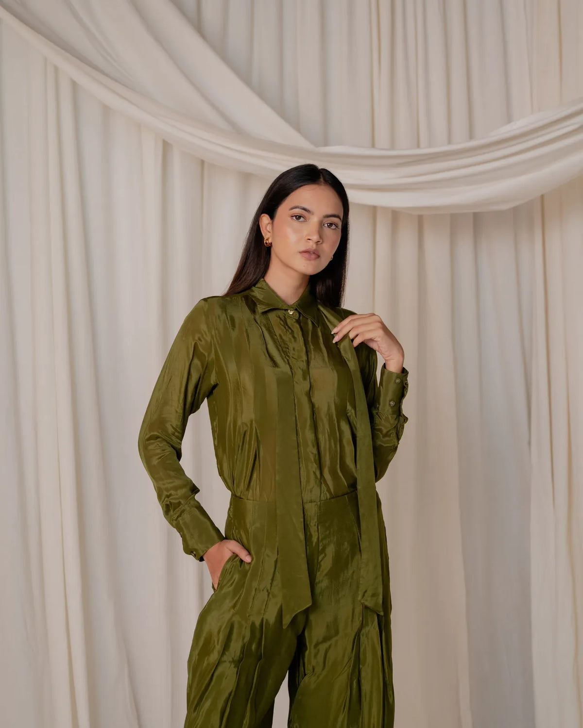 pleated shirt co-ord, image 28