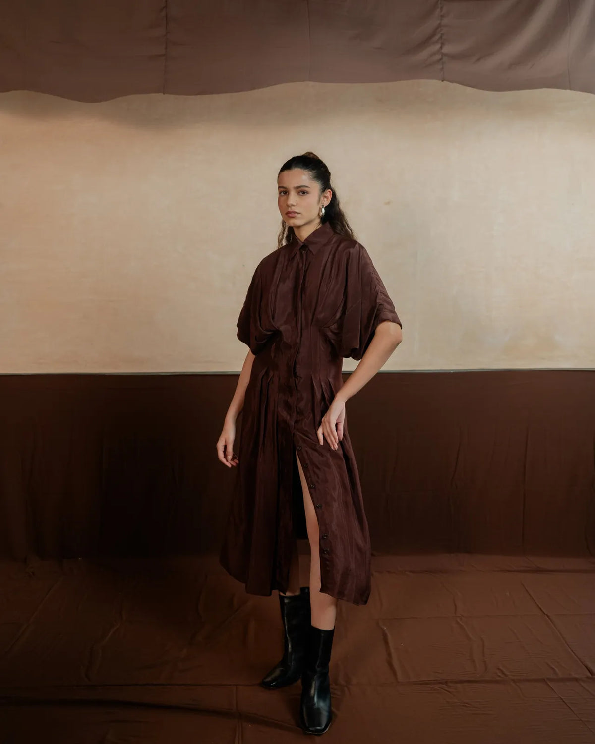 pleated shirt dress, image 12