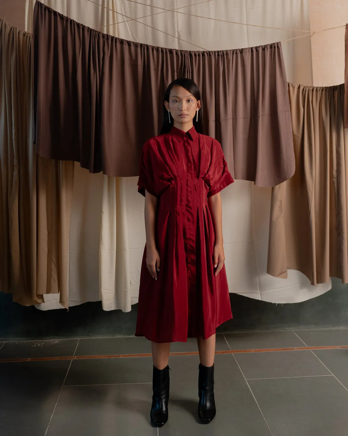 pleated shirt dress, image 25