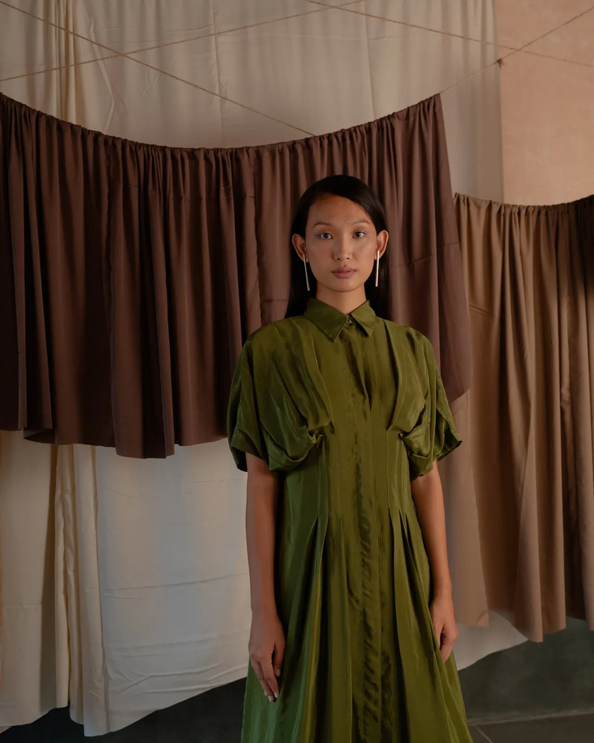 pleated shirt dress, image 12