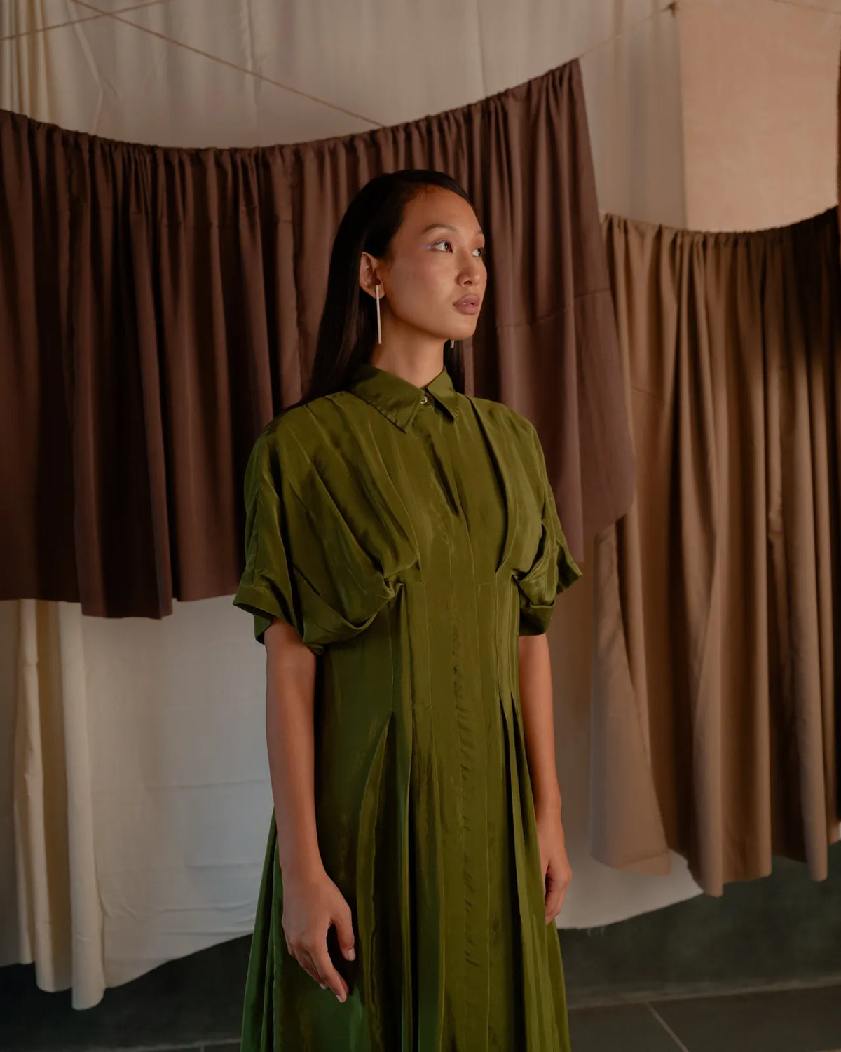 pleated shirt dress, image 14