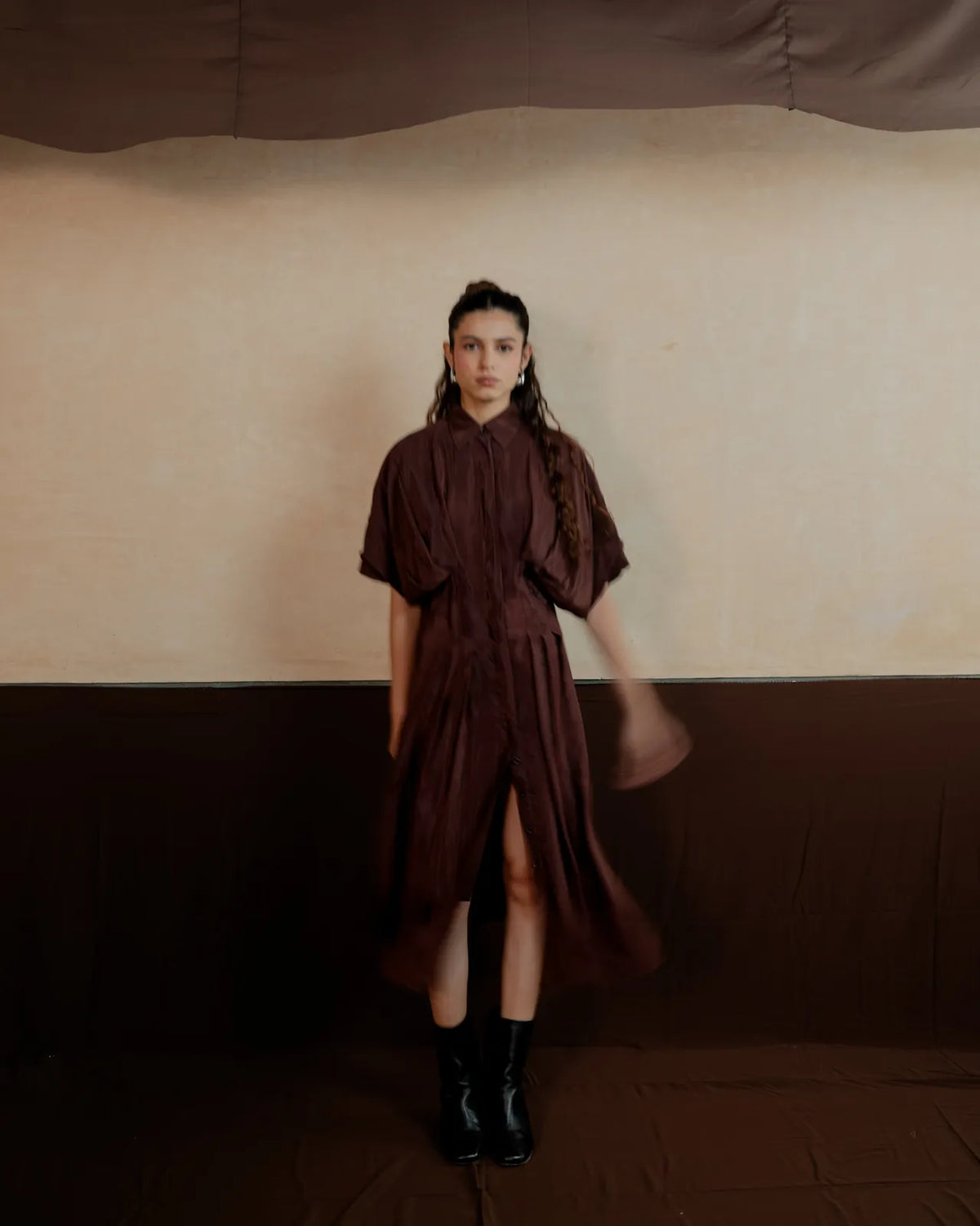 pleated shirt dress, image 19