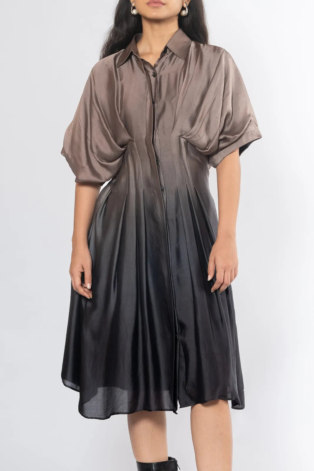 pleated shirt dress, image 41