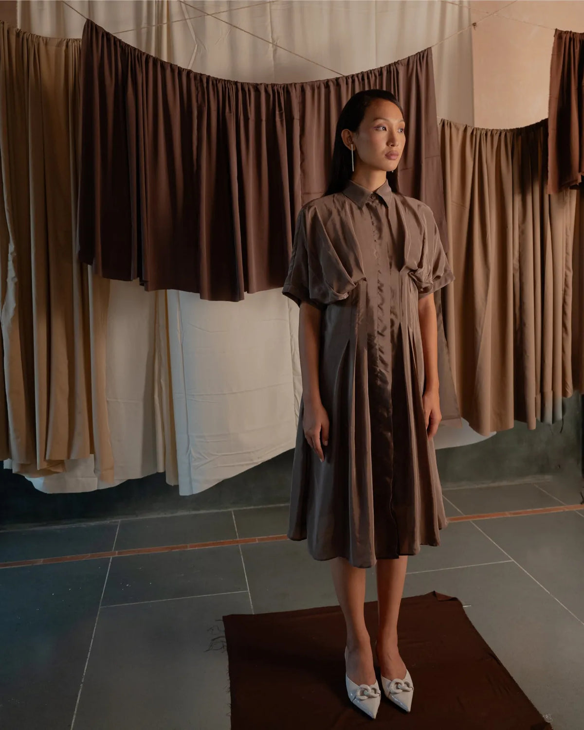 pleated shirt dress, image 35