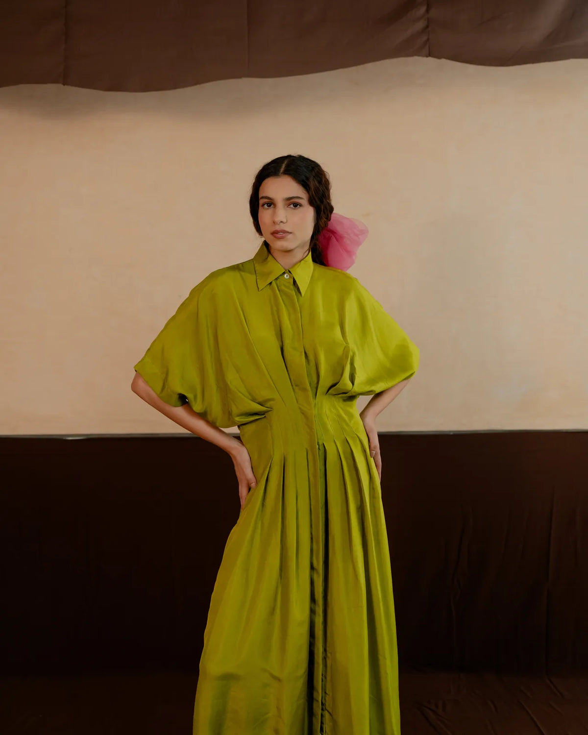 pleated shirt dress, image 6
