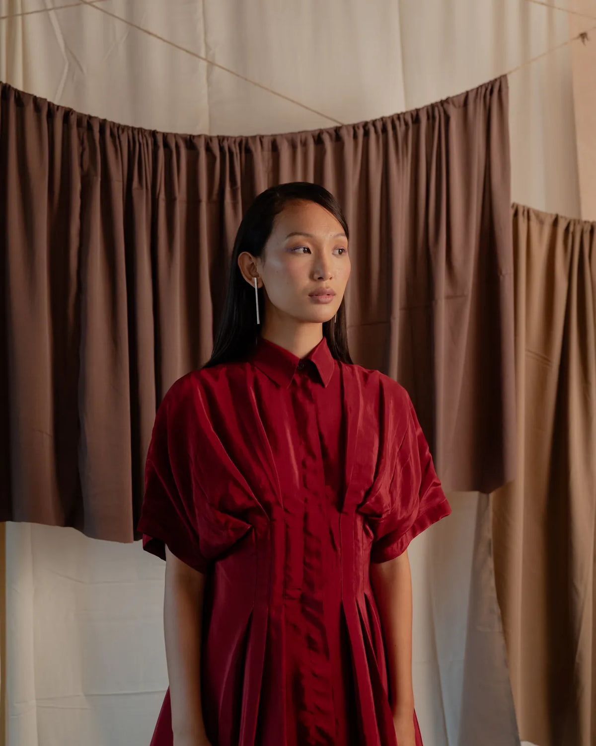 pleated shirt dress, image 16