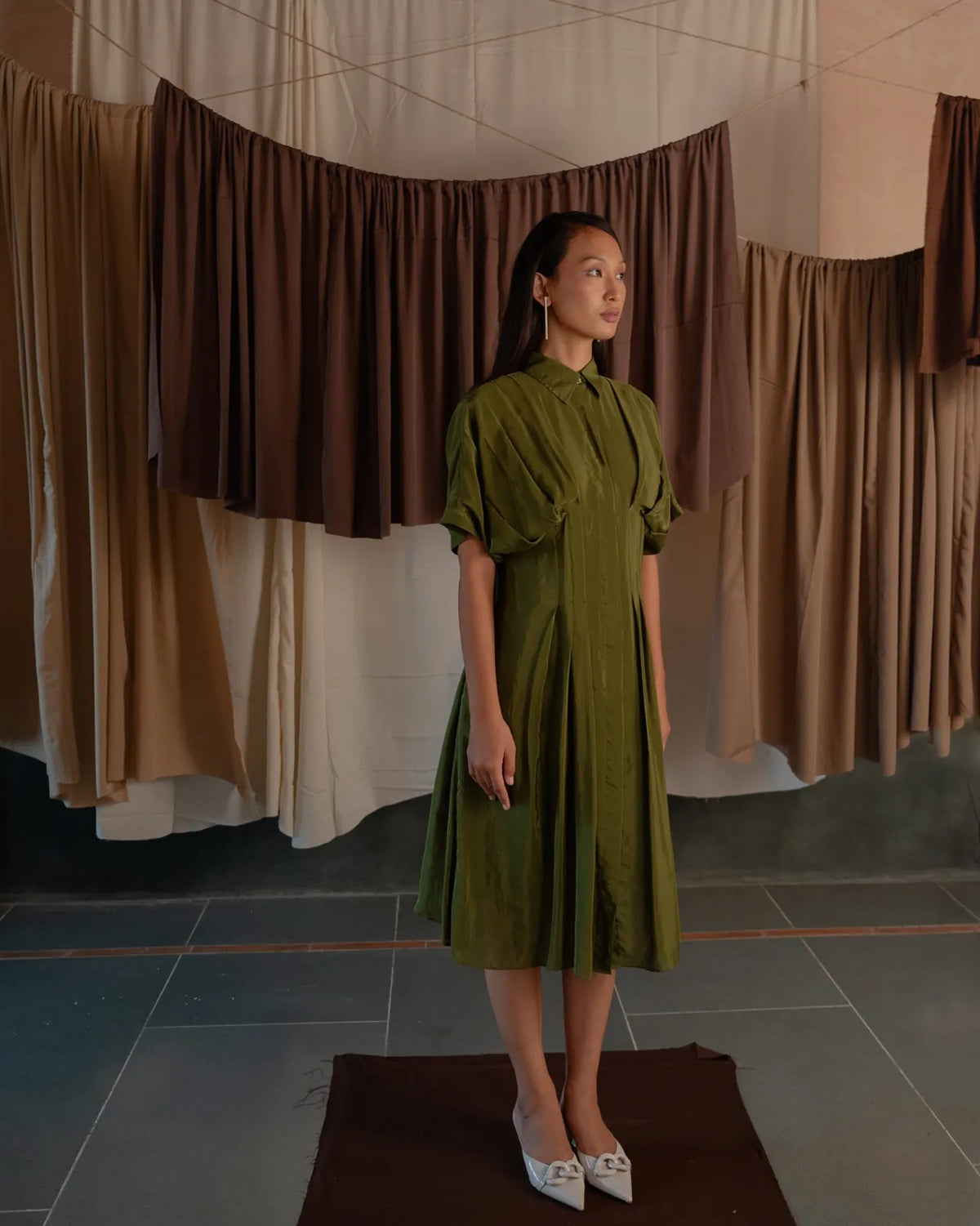 pleated shirt dress, image 27