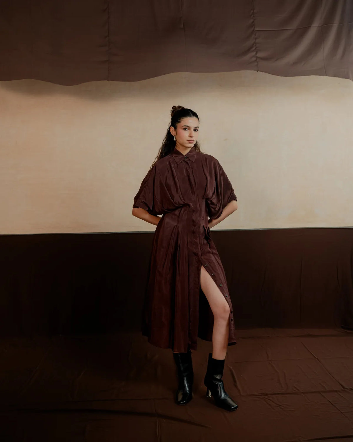 pleated shirt dress, image 32