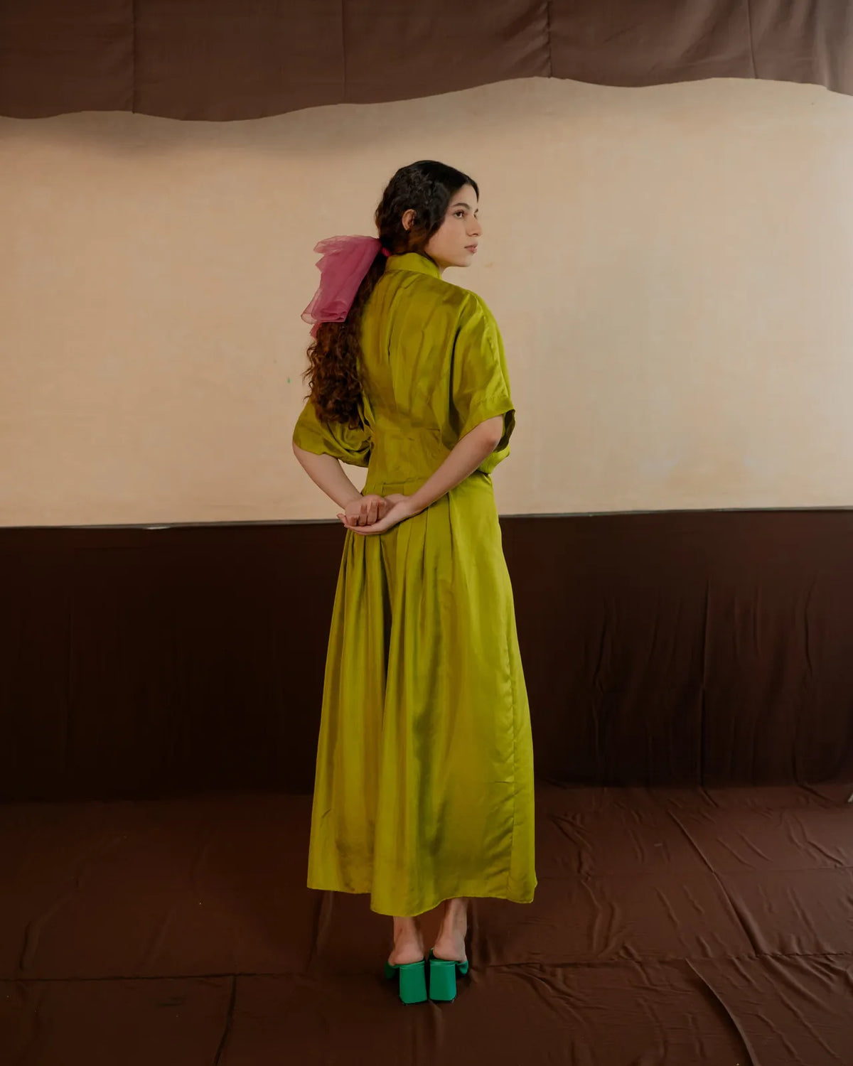 pleated shirt dress, image 8