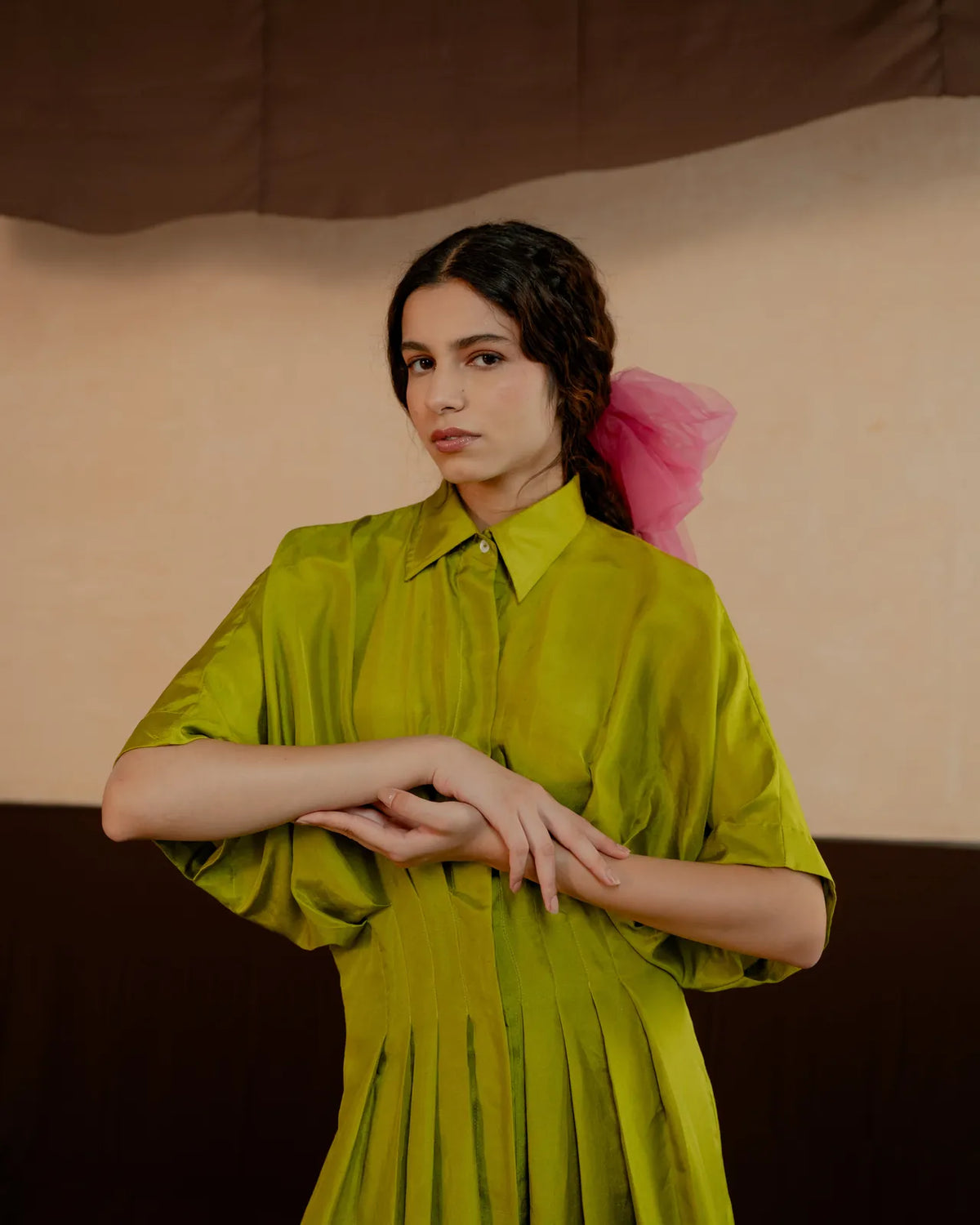 pleated shirt dress, image 9