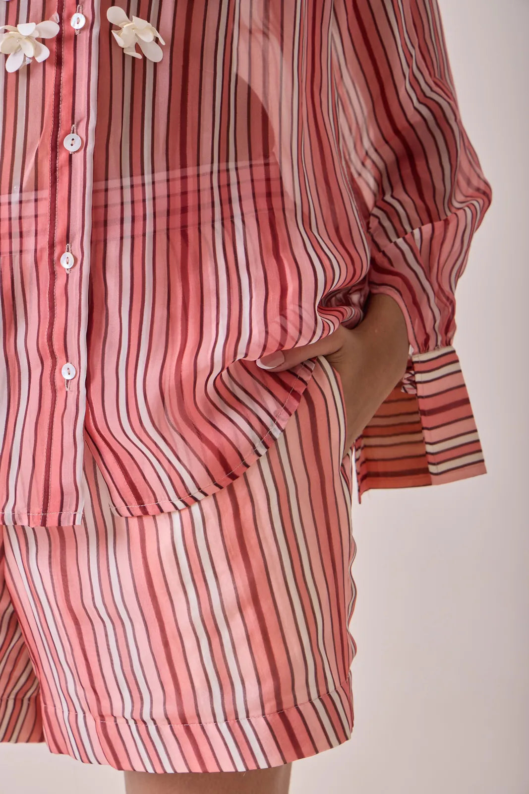 plum striped shirt, image 4