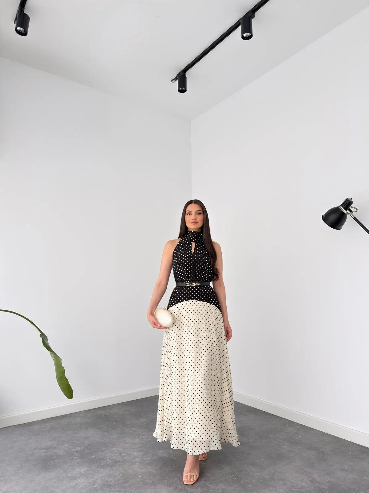 polka grace halter dress, image 2