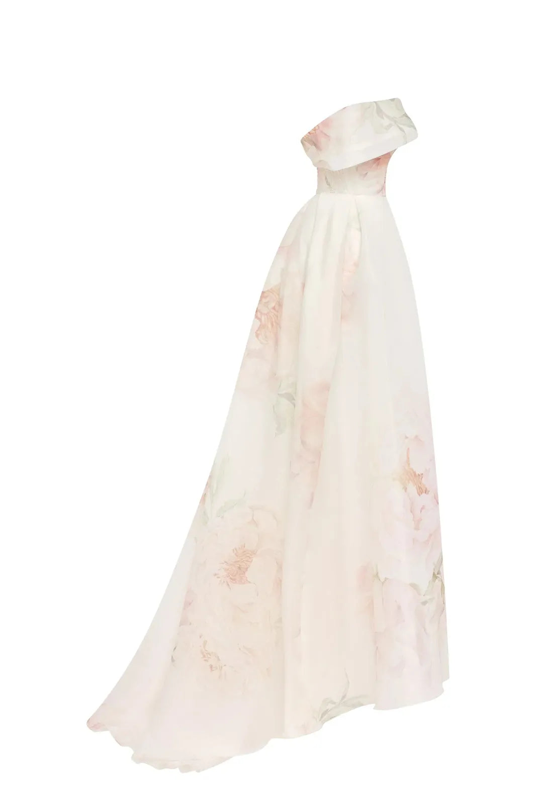 refined peony off shoulder maxi dress, image 3