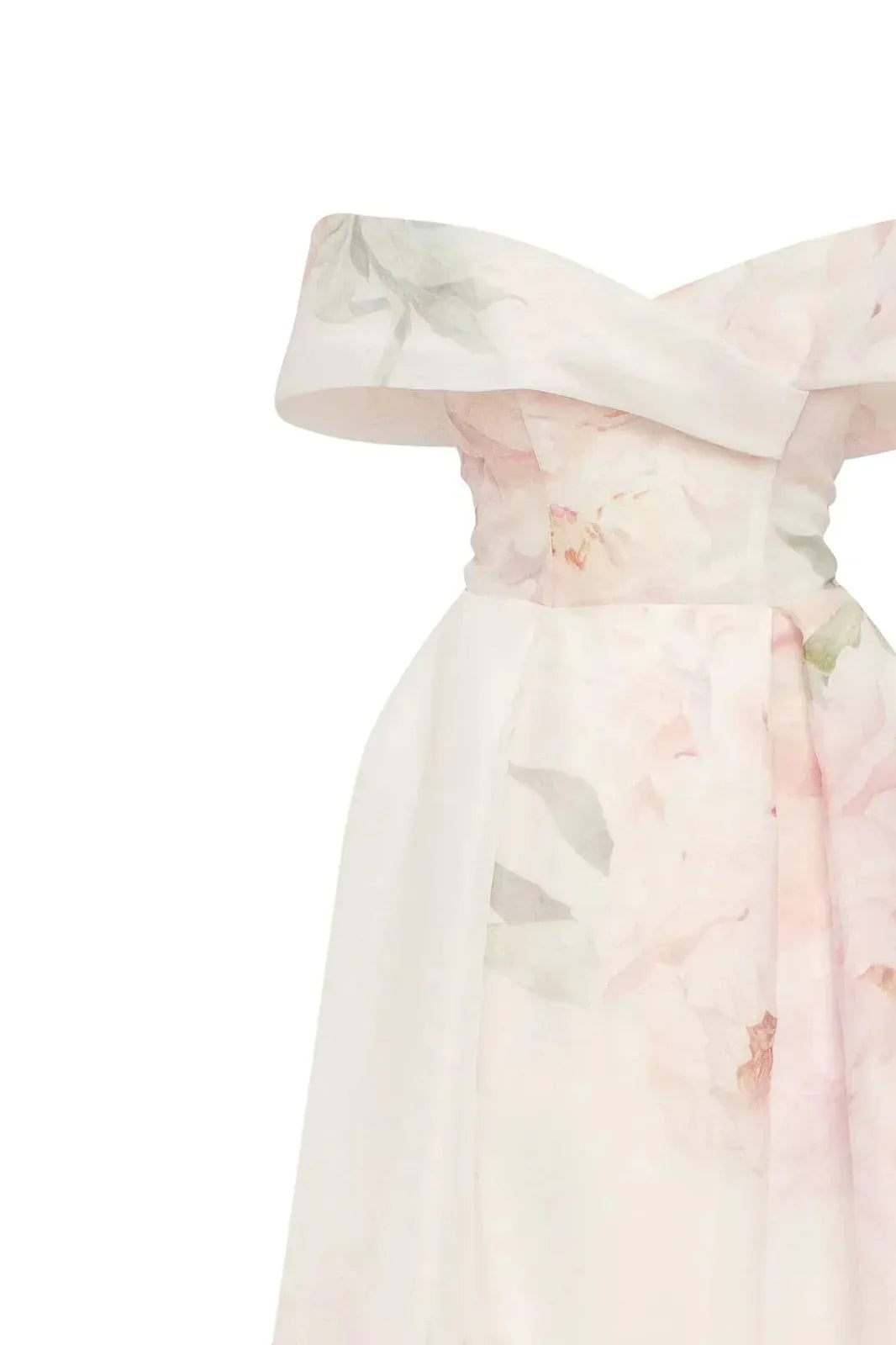 refined peony off shoulder maxi dress, image 4