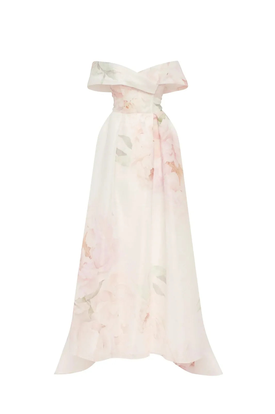 refined peony off shoulder maxi dress, image 6