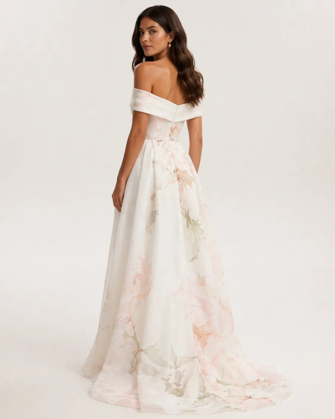 refined peony off shoulder maxi dress, image 7