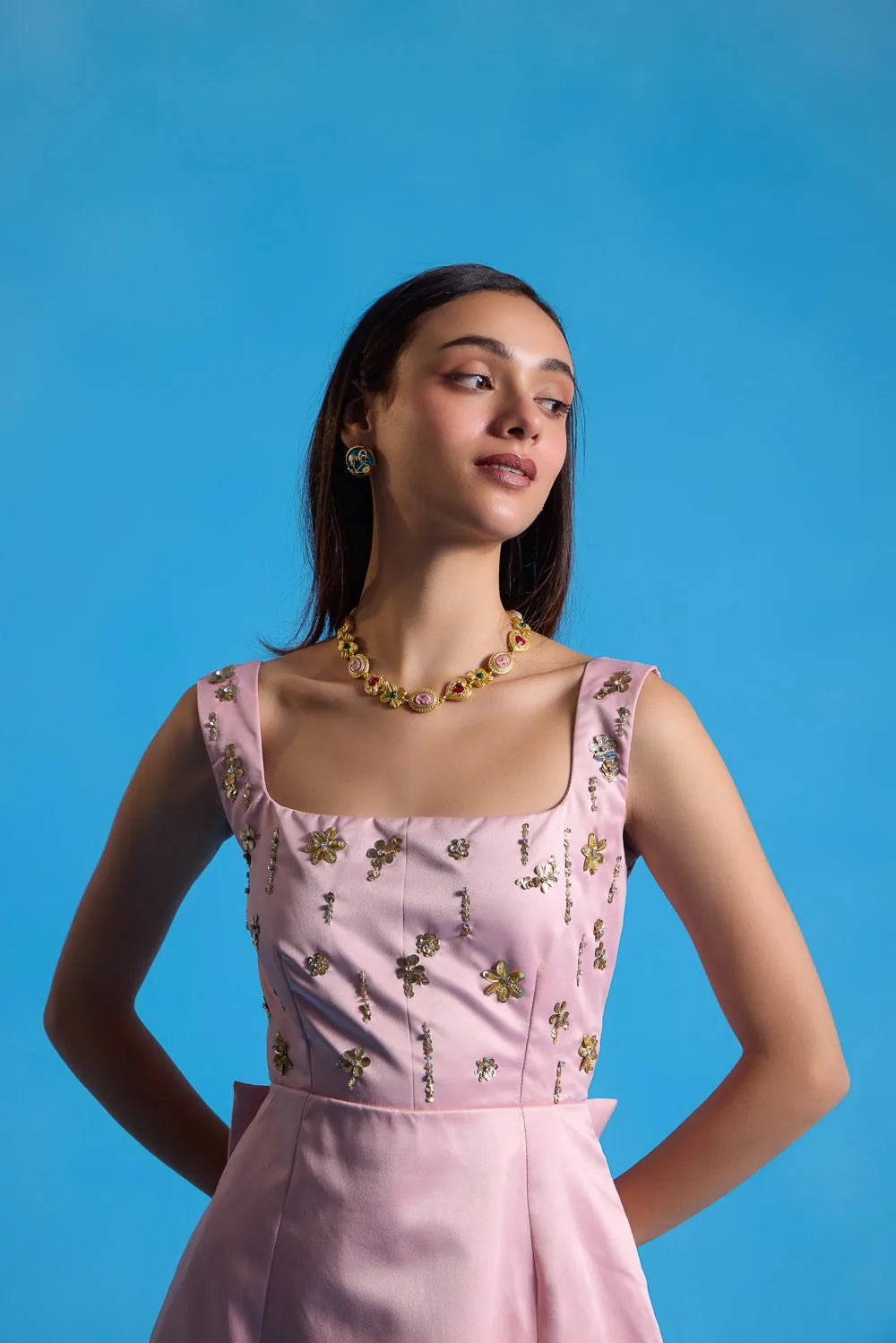 rosette embellished mini dress, image 2