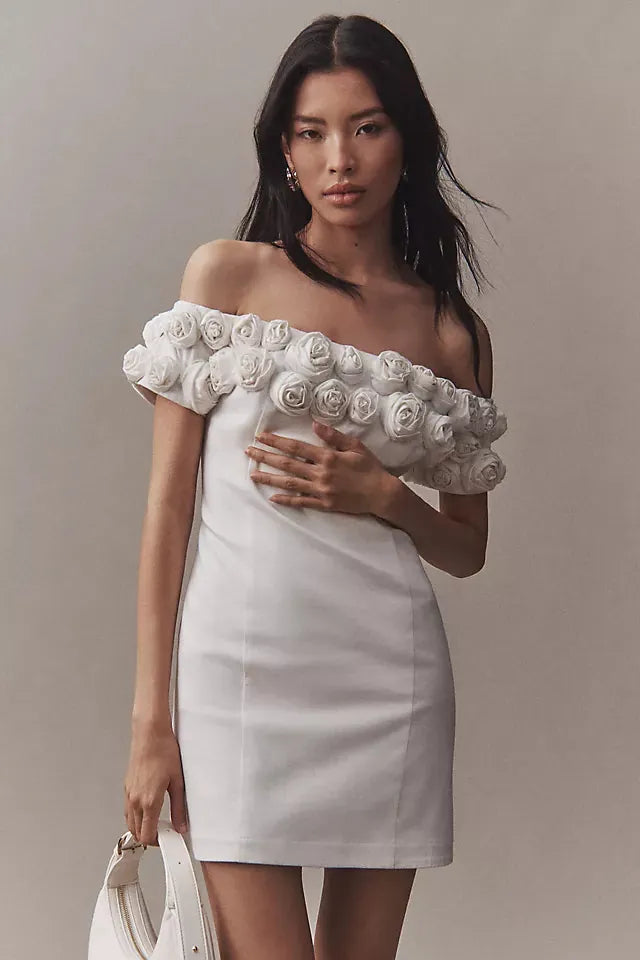 rosette mini dress, image 1