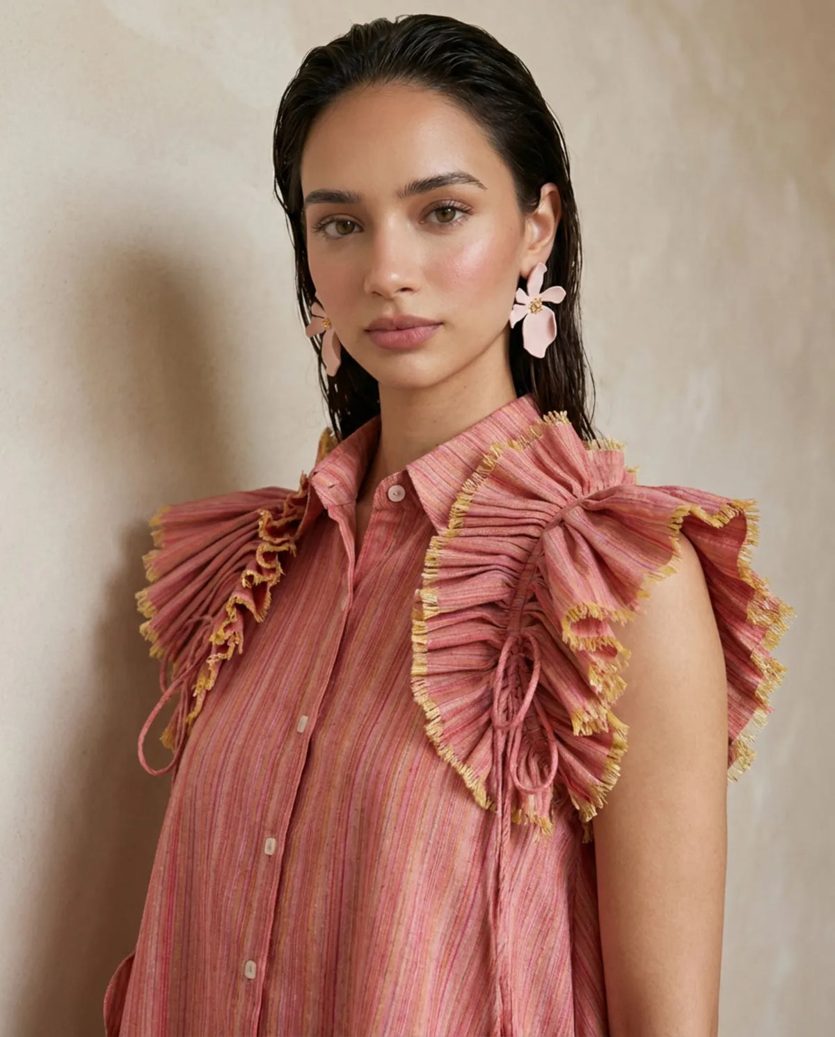 rosette ruffle shirt, image 3