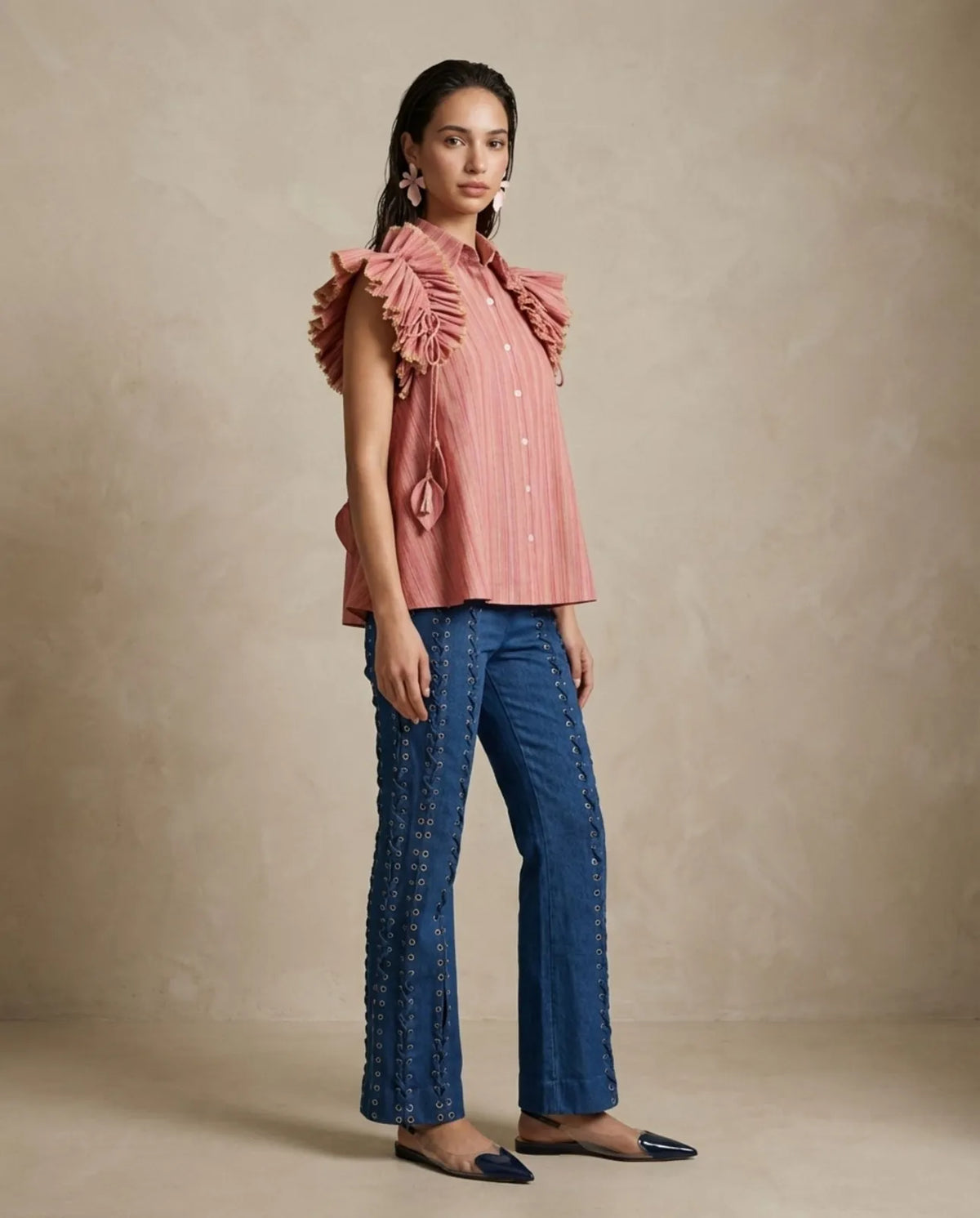 rosette ruffle shirt, image 5