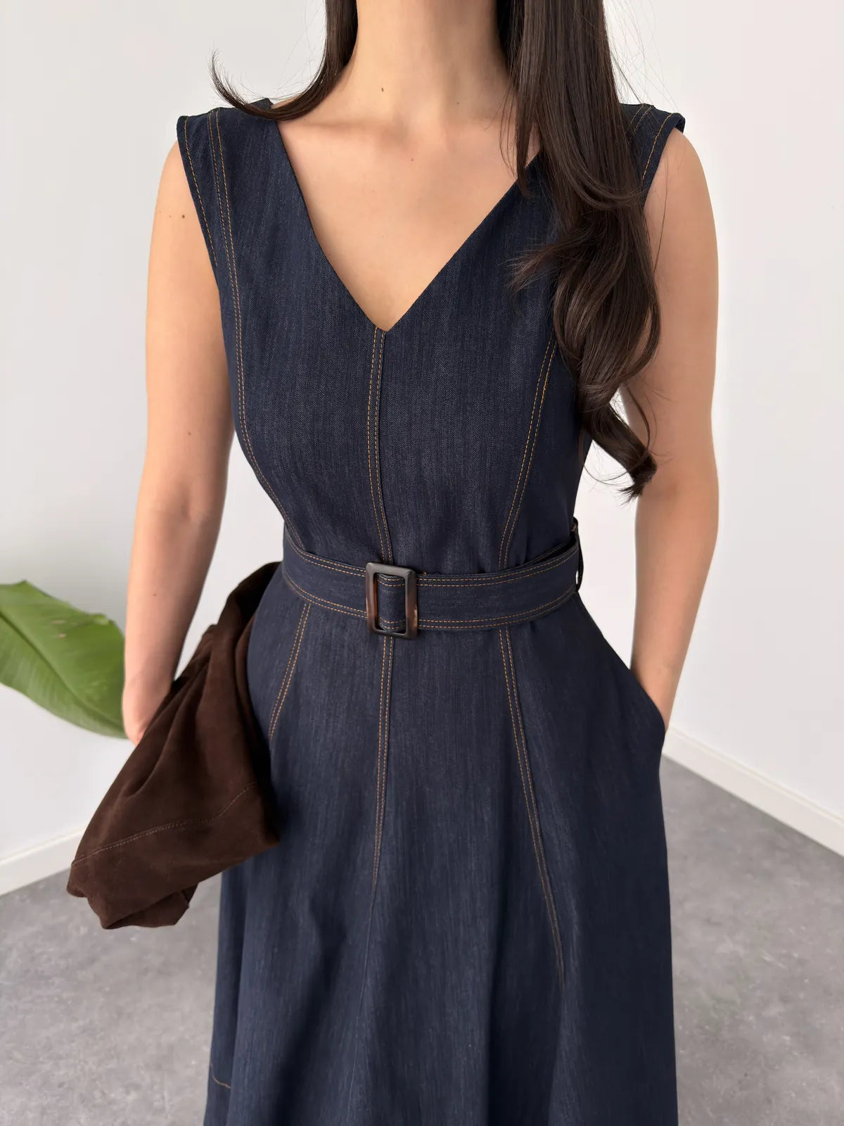 ruby cinched dress, image 3