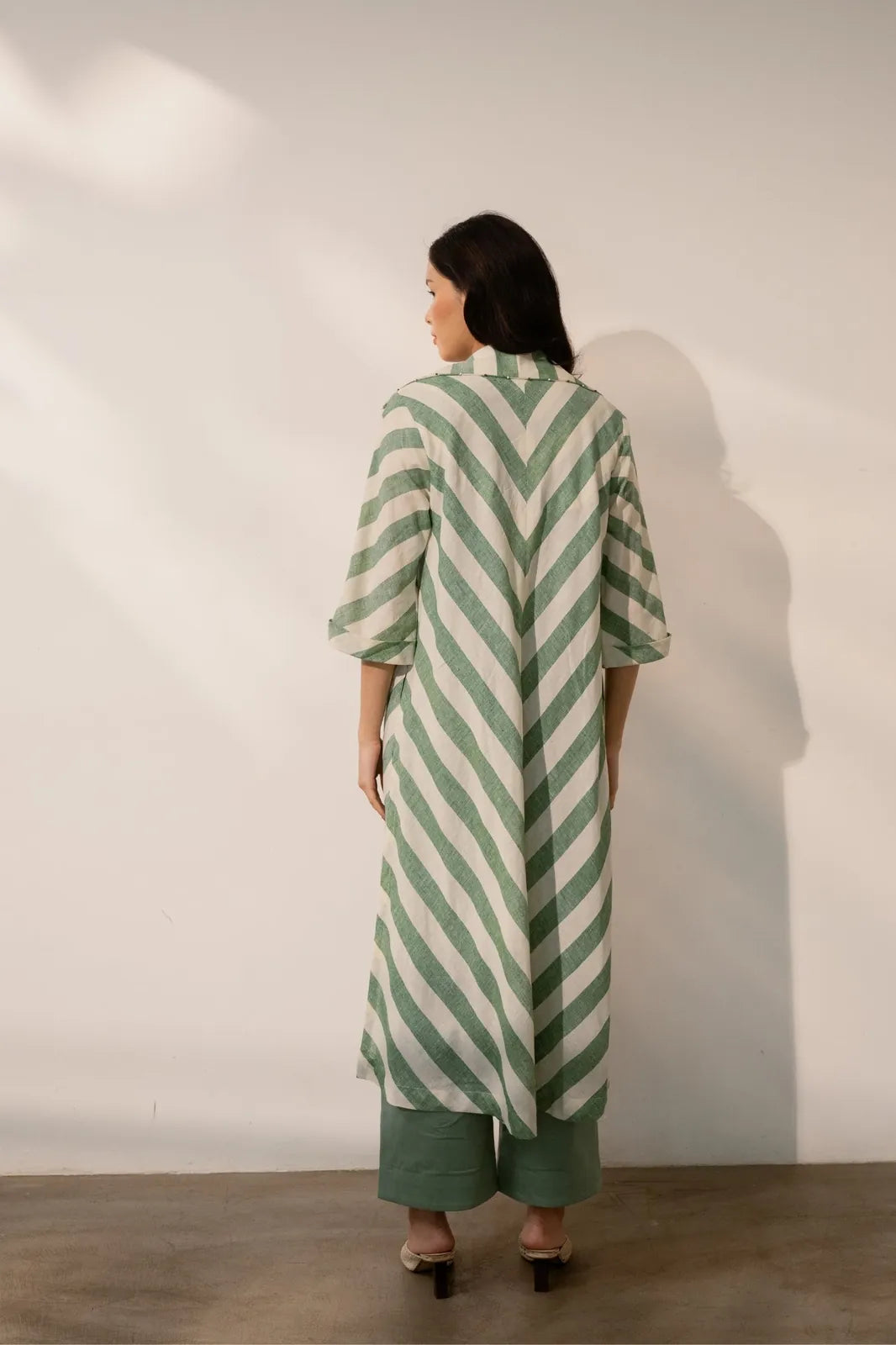 sage green stripes overlay, image 5