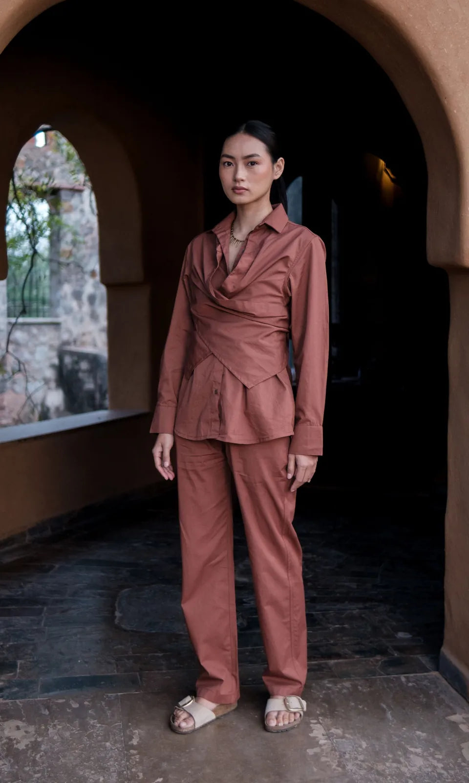 sandra straight pants - solid, image 4