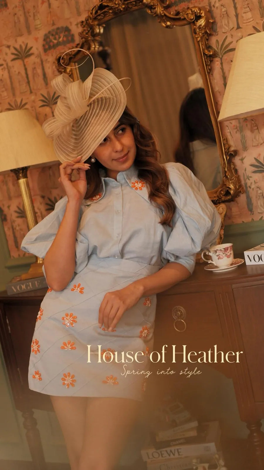 sania chadha in blue serenity co-ord set, image 1