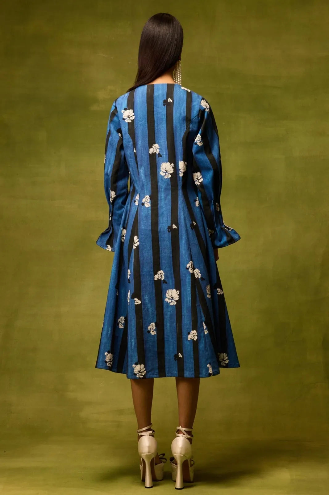 saphiré bloom flora midi dress, image 4