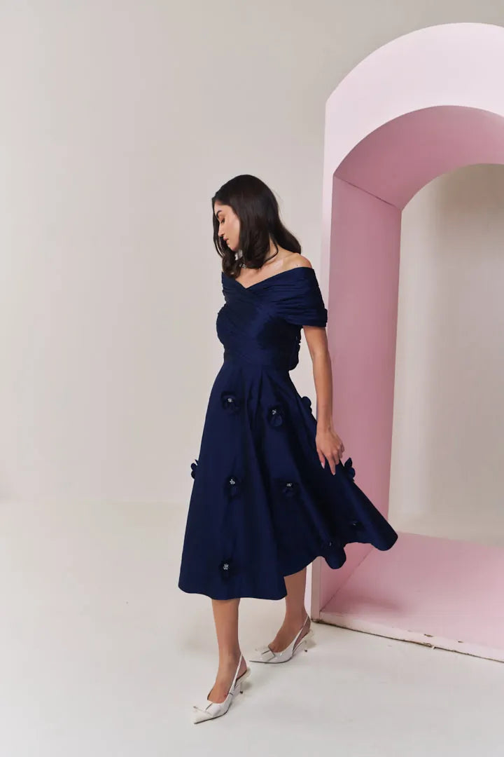 sapphire sparkle midi dress, image 2