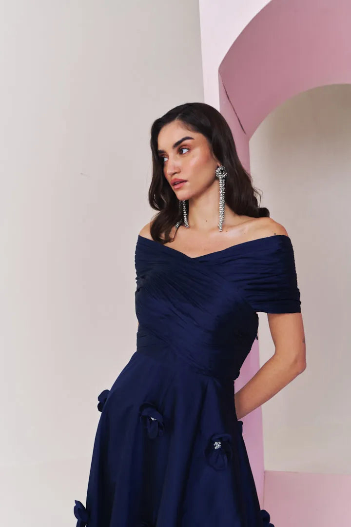 sapphire sparkle midi dress, image 3