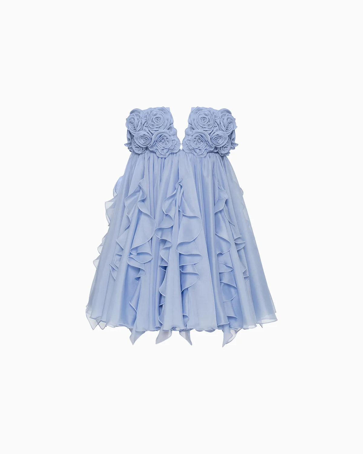 serenity blue rosette bloom dress, image 2