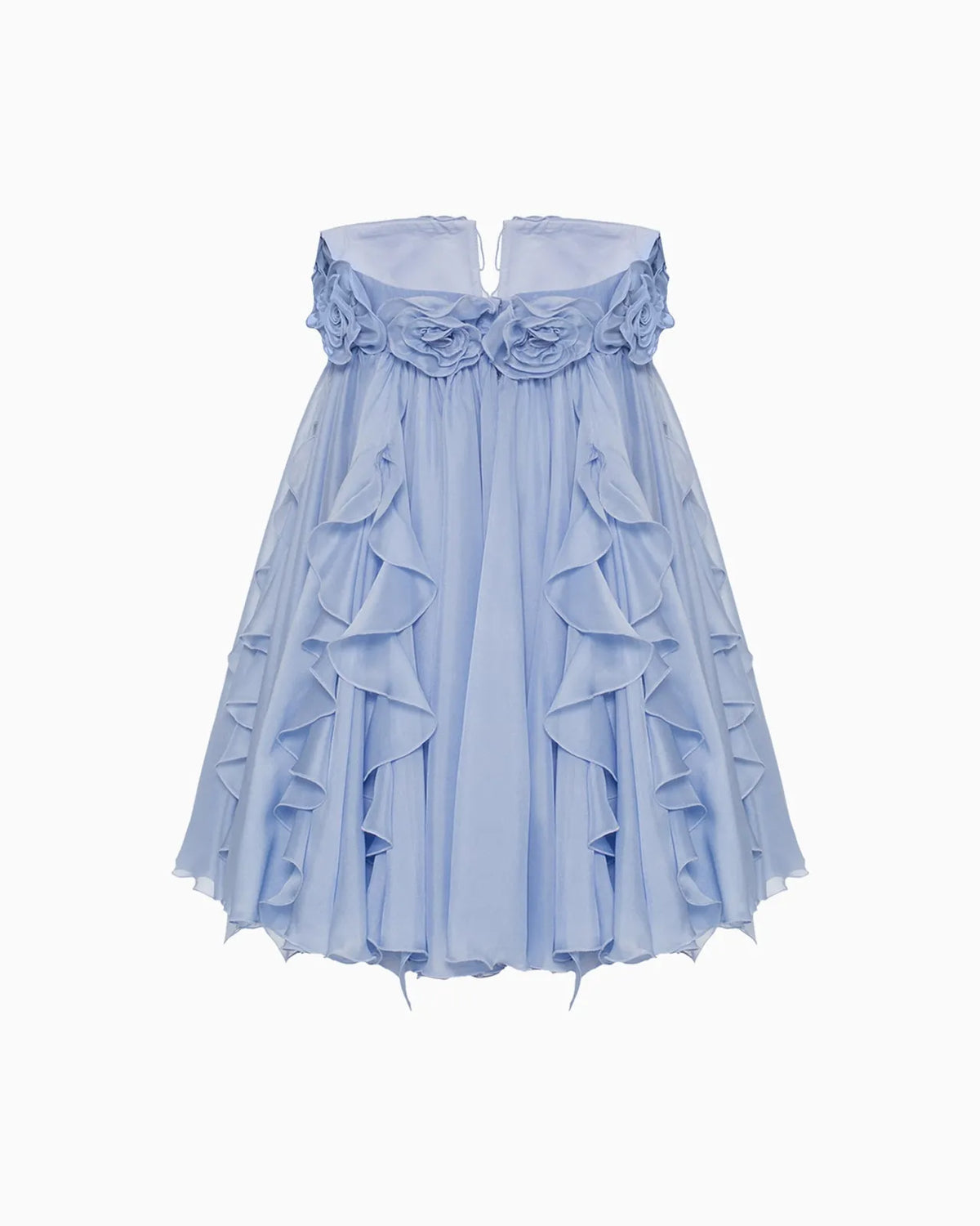 serenity blue rosette bloom dress, image 4