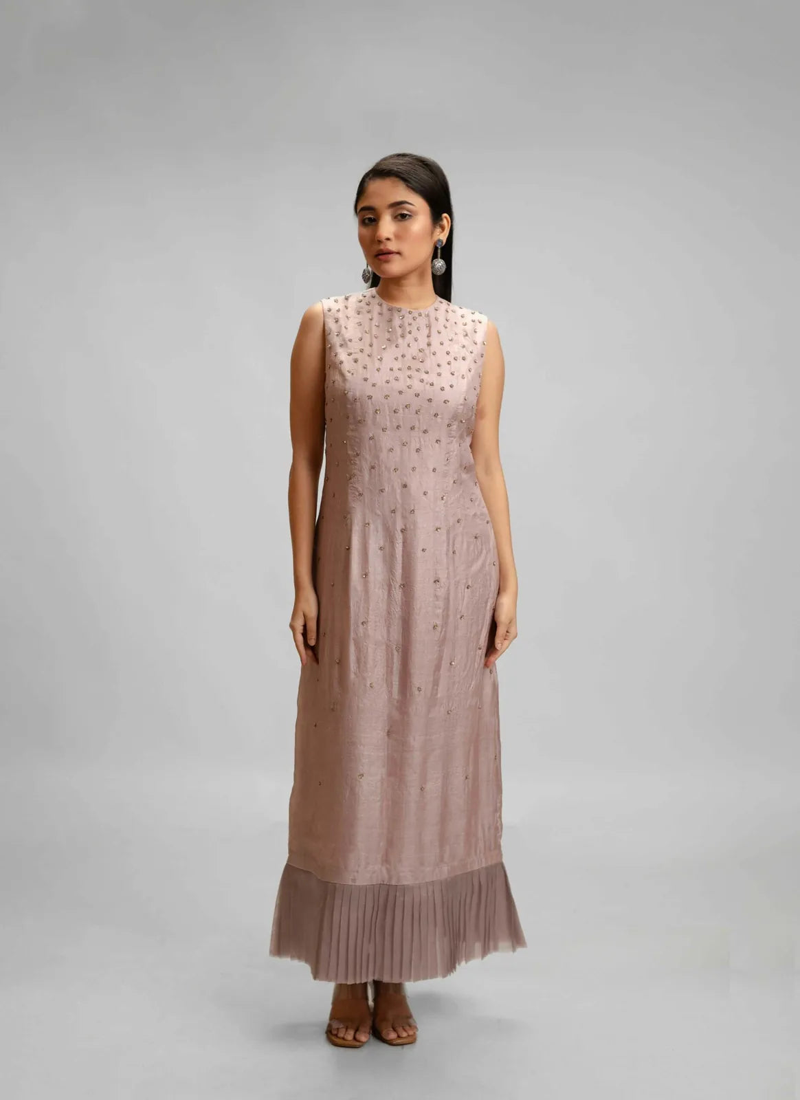silk dress and organza jacket set — image 3