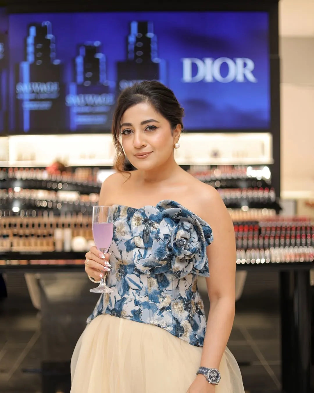 simran taneja in gilded corset co- ord, image 2