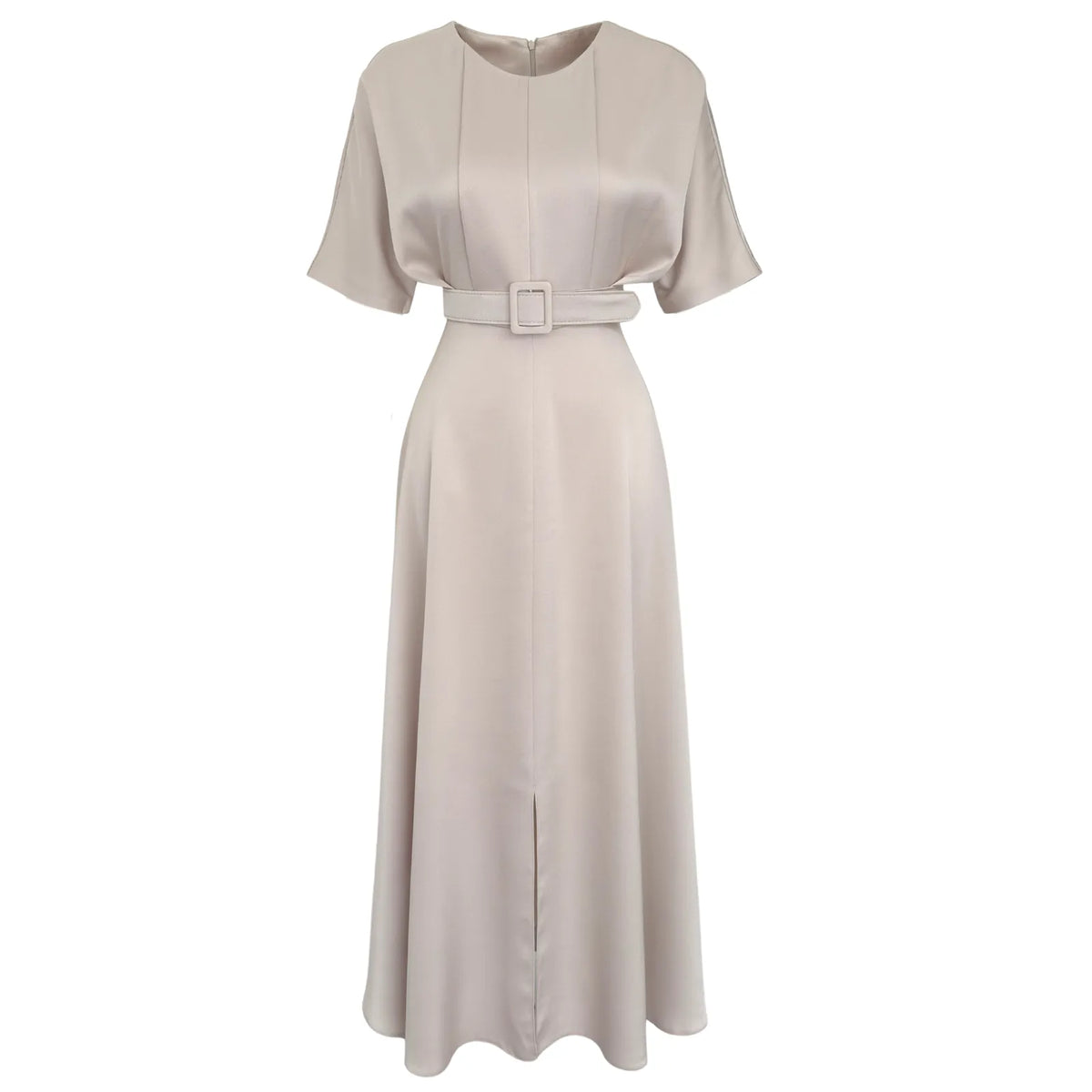 soft elegance belted dress, image 2