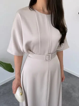 soft elegance belted dress, image 5
