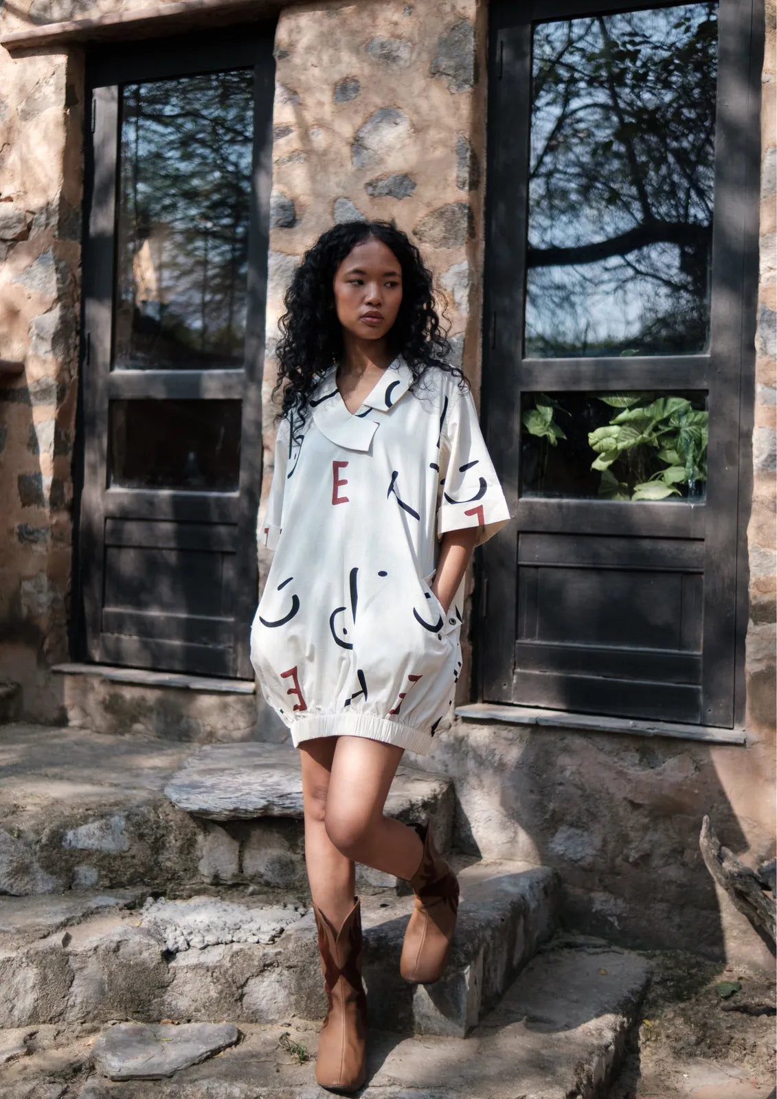 sydney shift dress - line printed, image 10