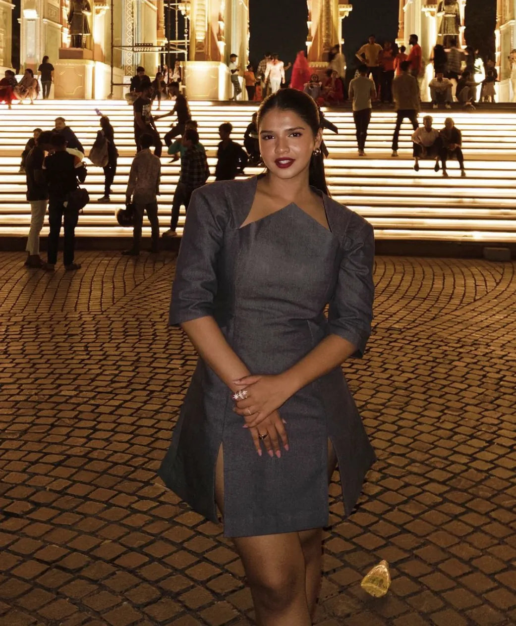 tarini shah in barney stinson dress, image 1