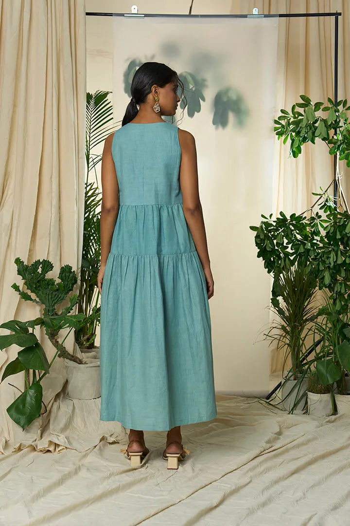 tempest hemp cotton tiered dress, image 4