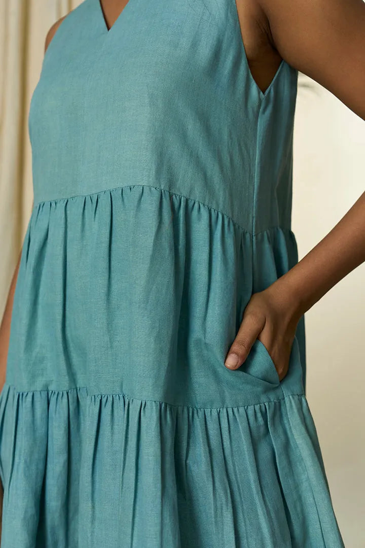 tempest hemp cotton tiered dress, image 5